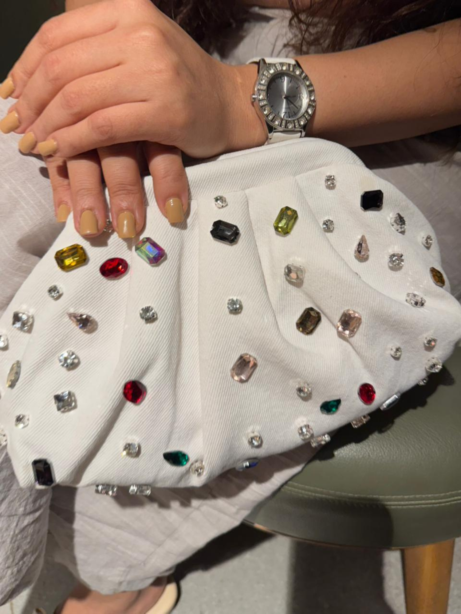 Denim Prism Cloud Bag