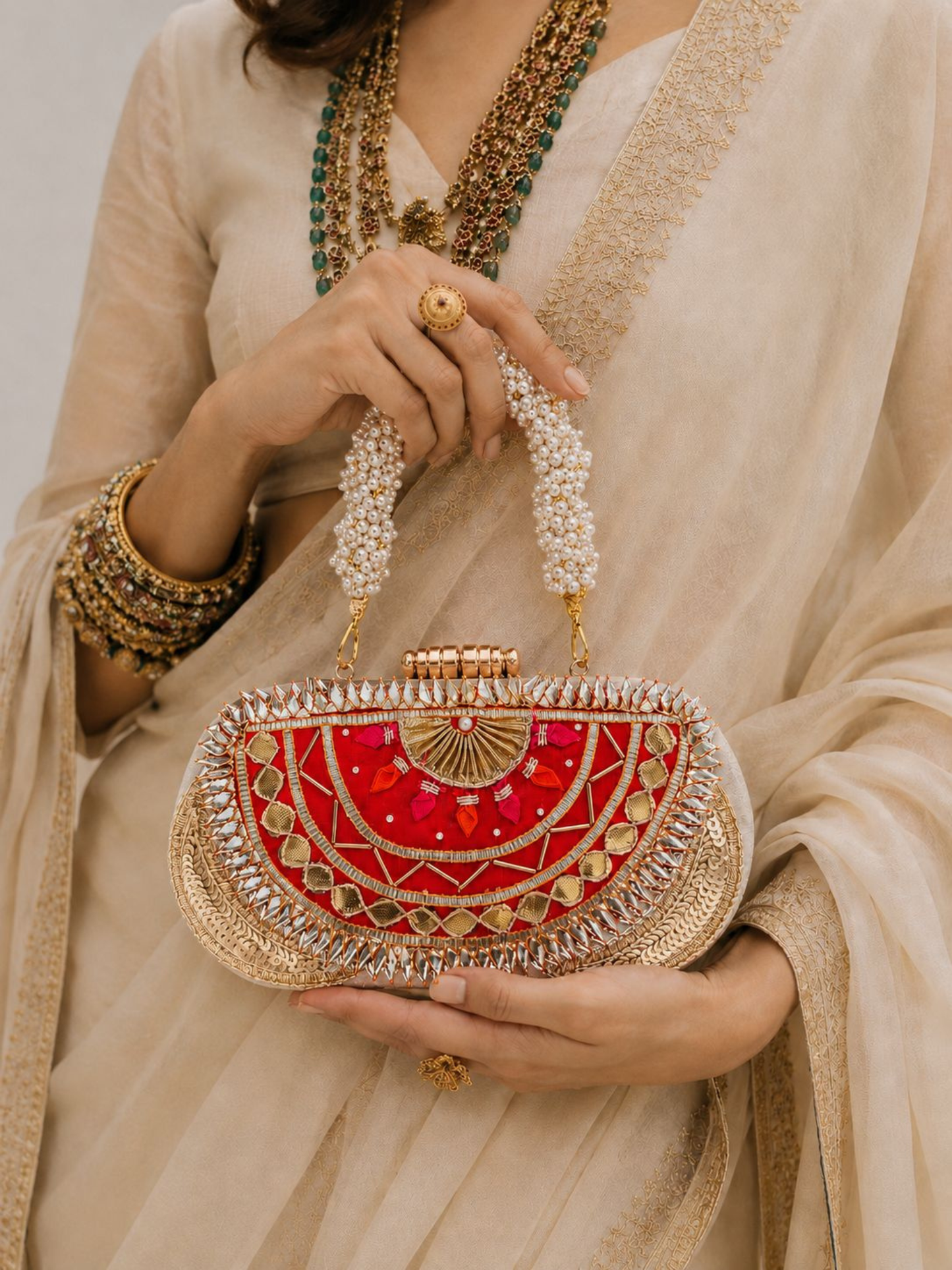 Chaand Gota Clutch Bag