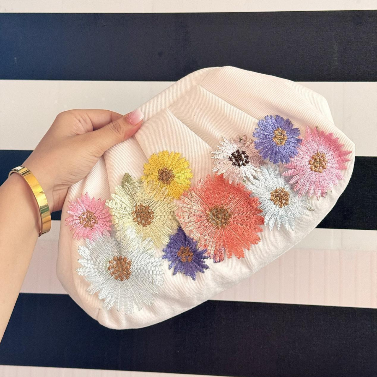Petal Play Denim Clutch