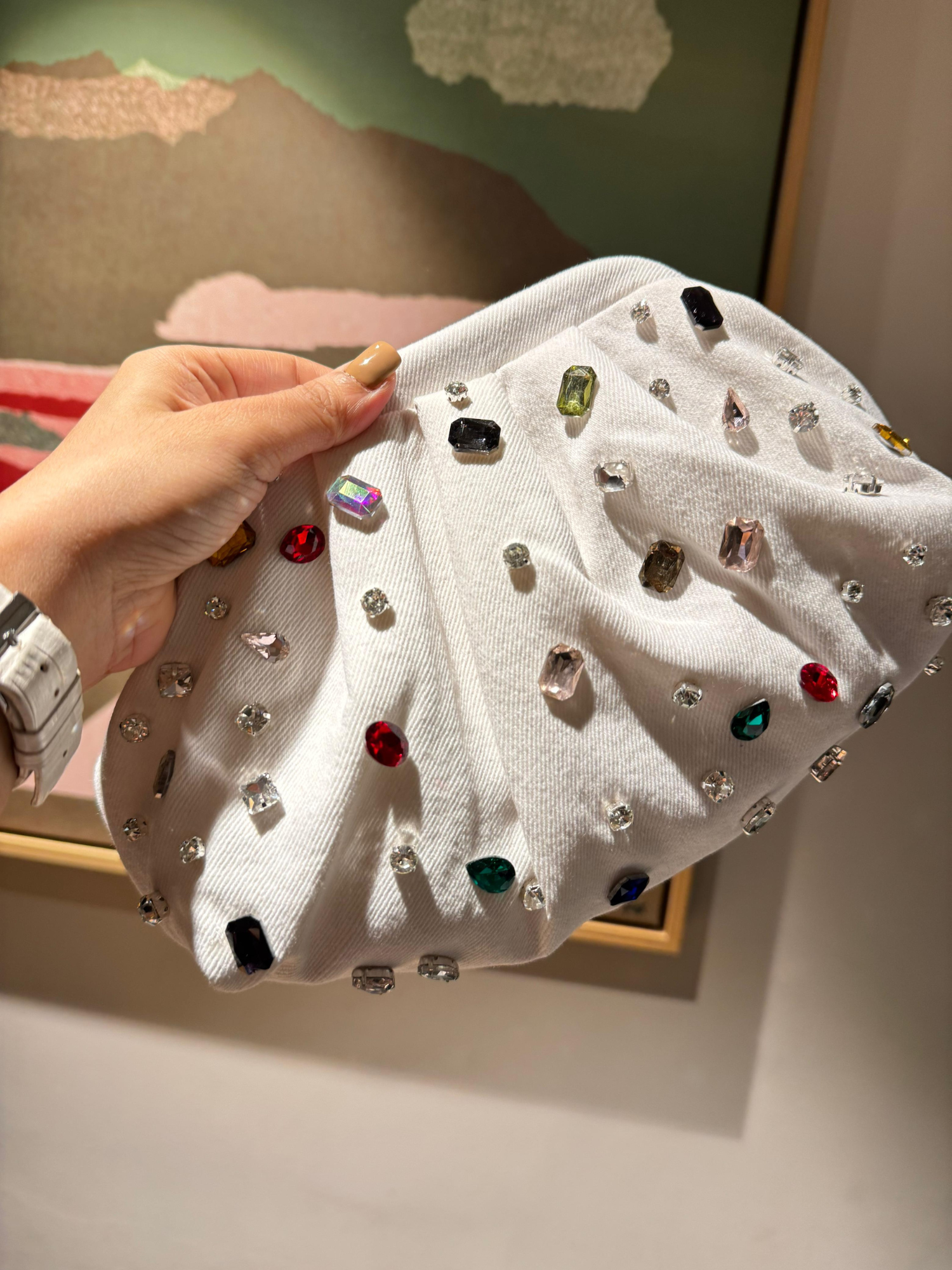 Denim Prism Cloud Bag