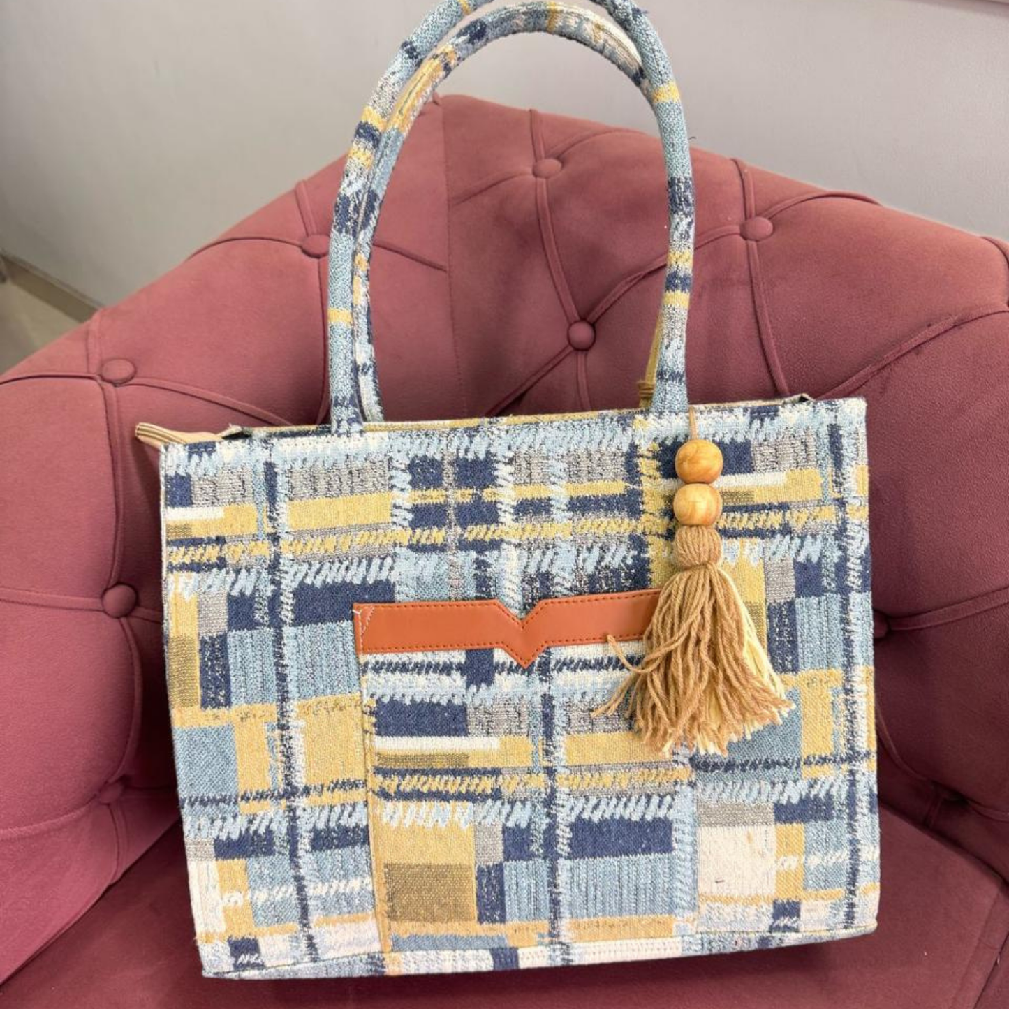 Pastel Denim Large tote
