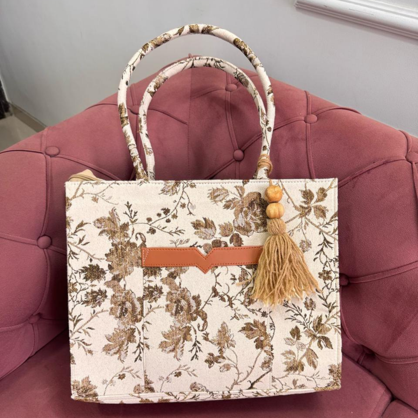 Vintage Vine Large Tote