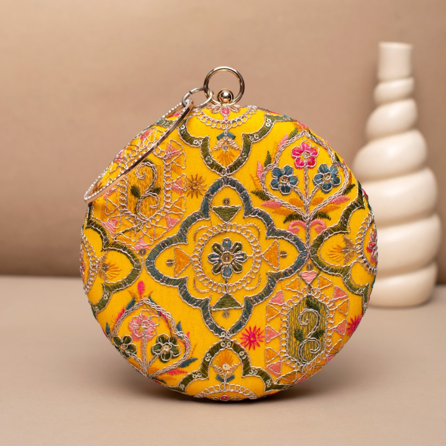 Amber Royale Embroidered Ethnic Clutches