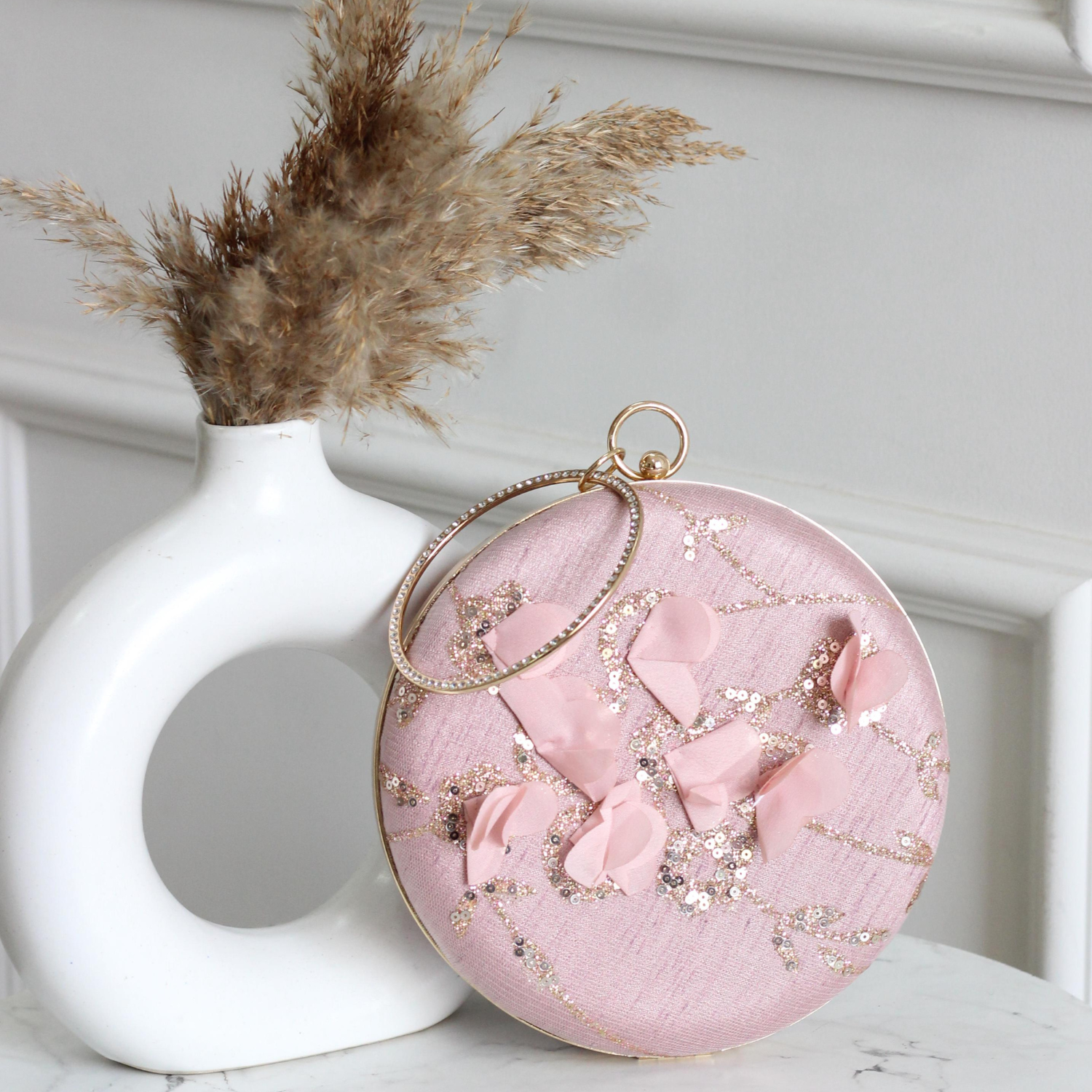 Swan Whisper Wristlet Clutch