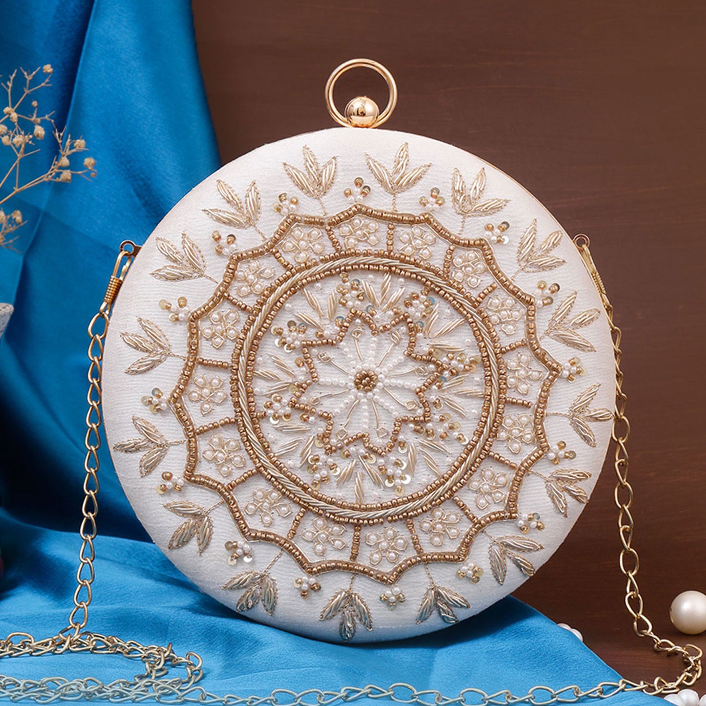 Mandala Muse Round Clutch