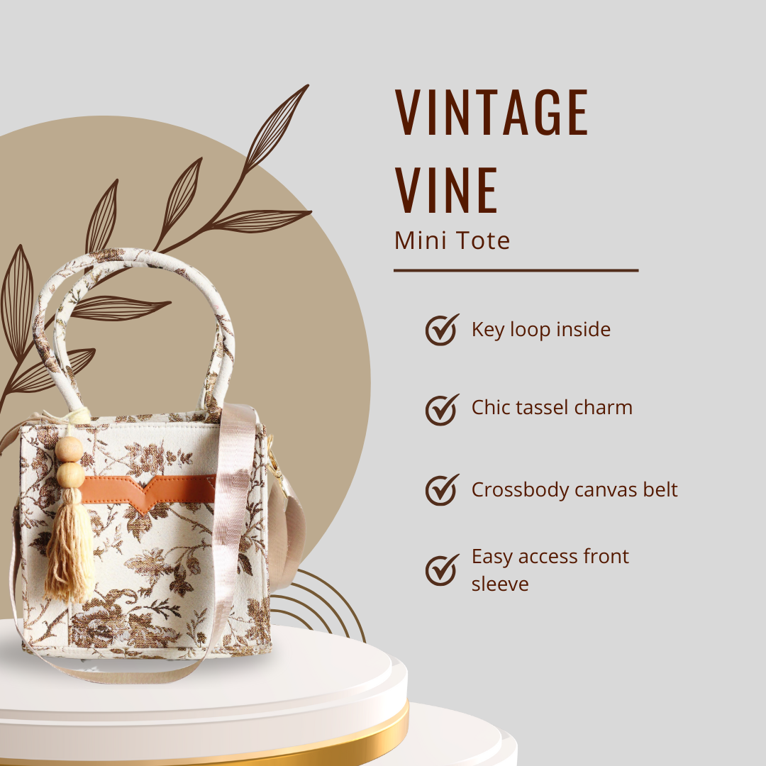 Vintage Vine Mini Tote