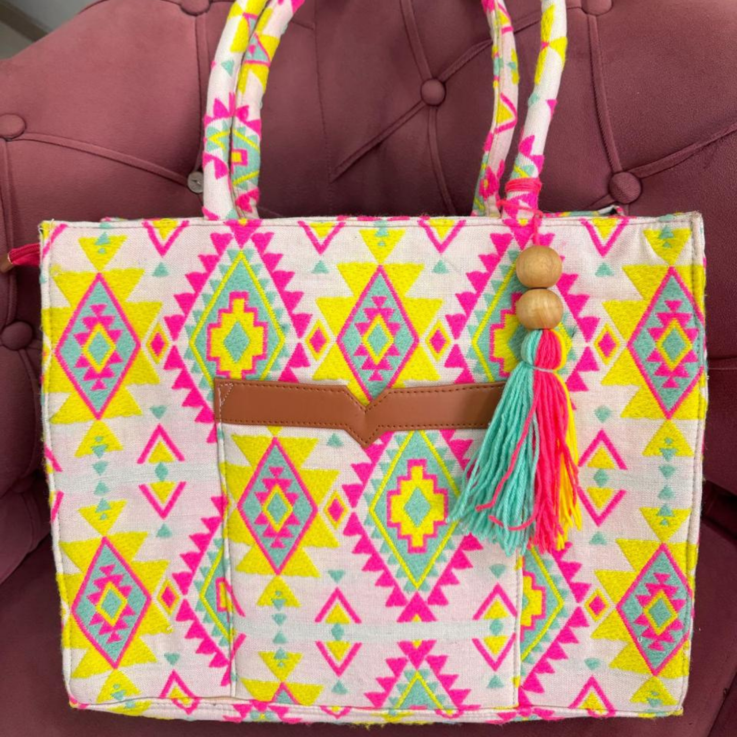 Vivid Voyage Large Tote