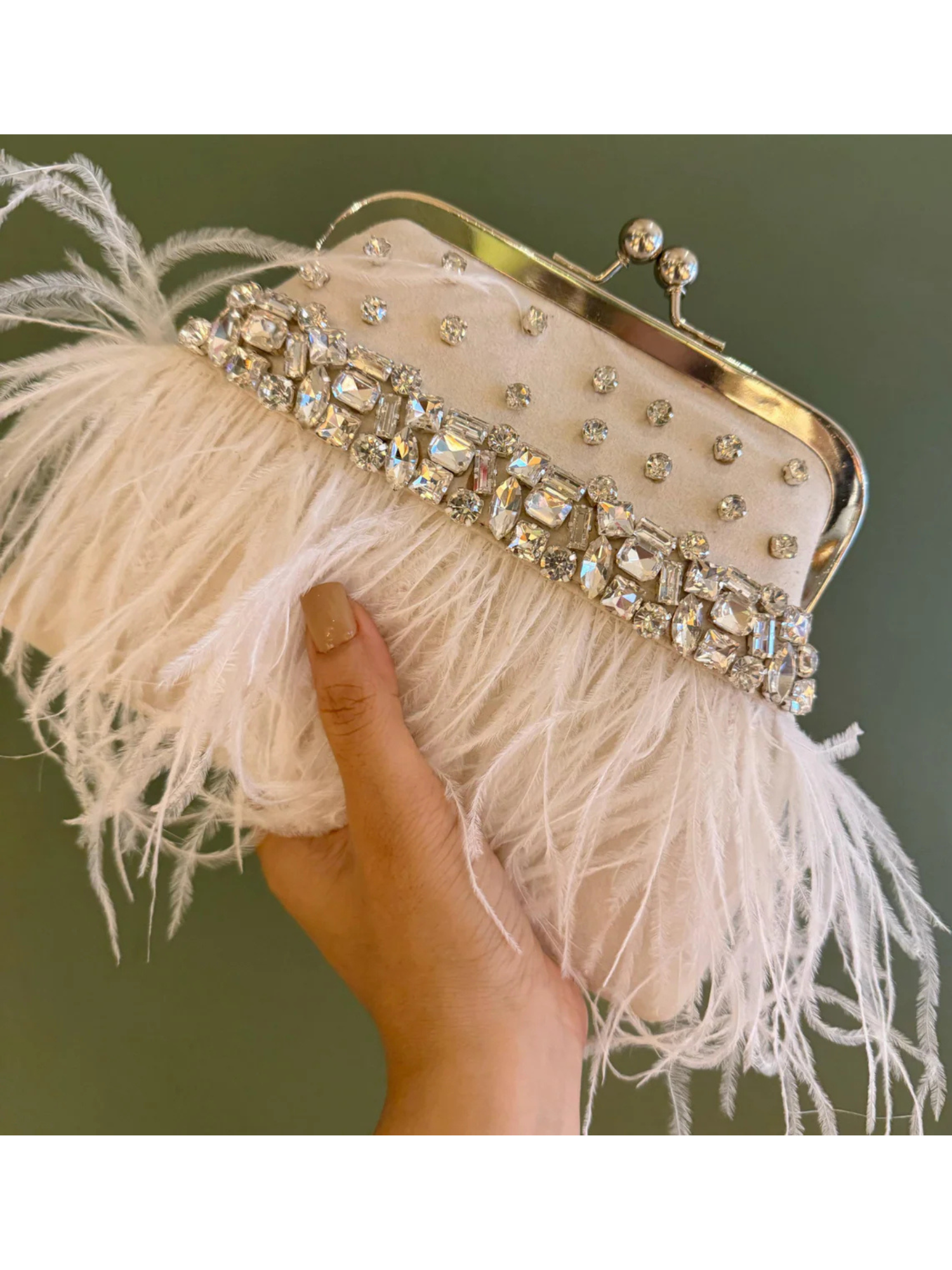 Feather Whisper Clutch