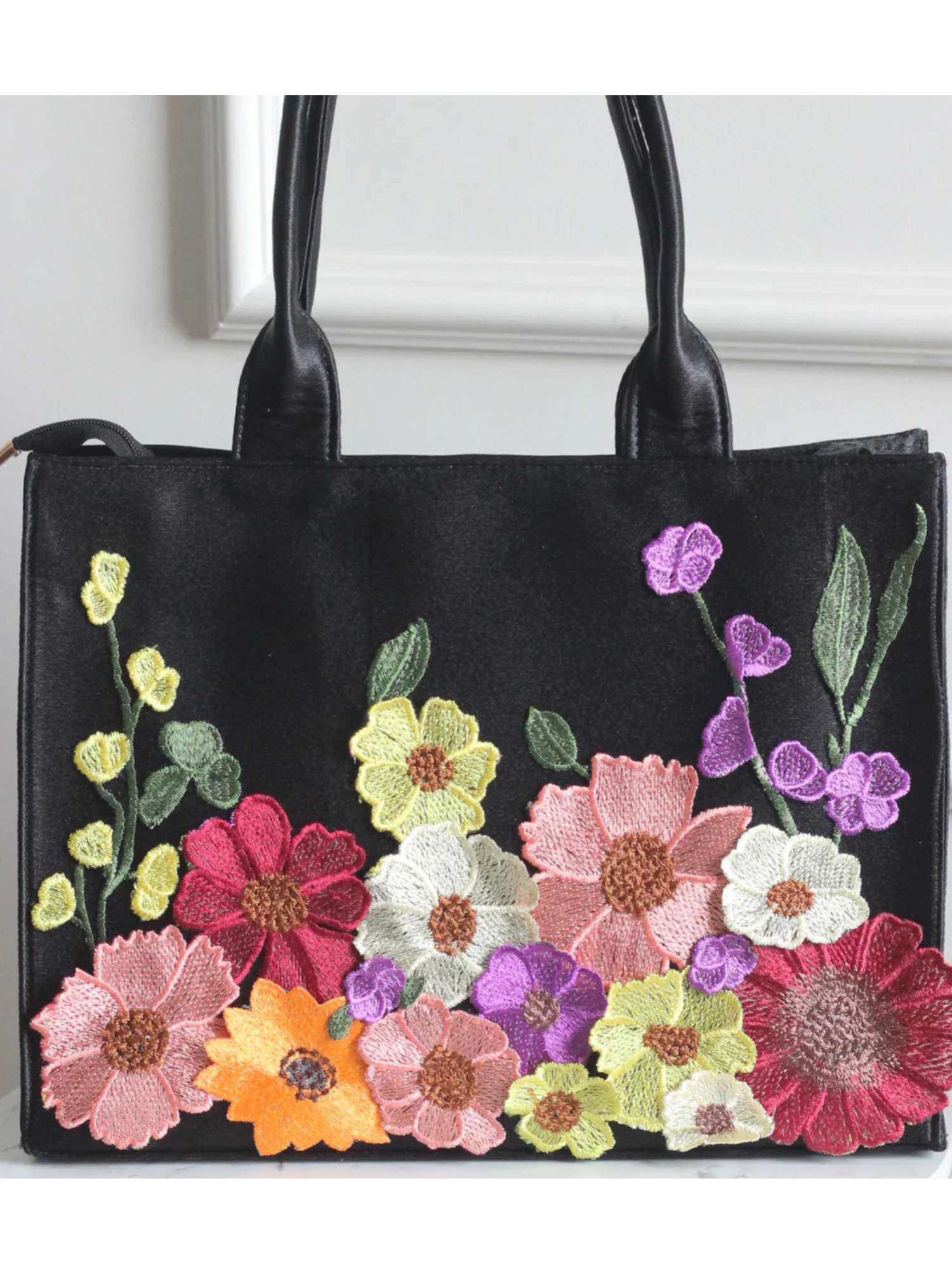 Midnight Garden Bloom Tote Bag