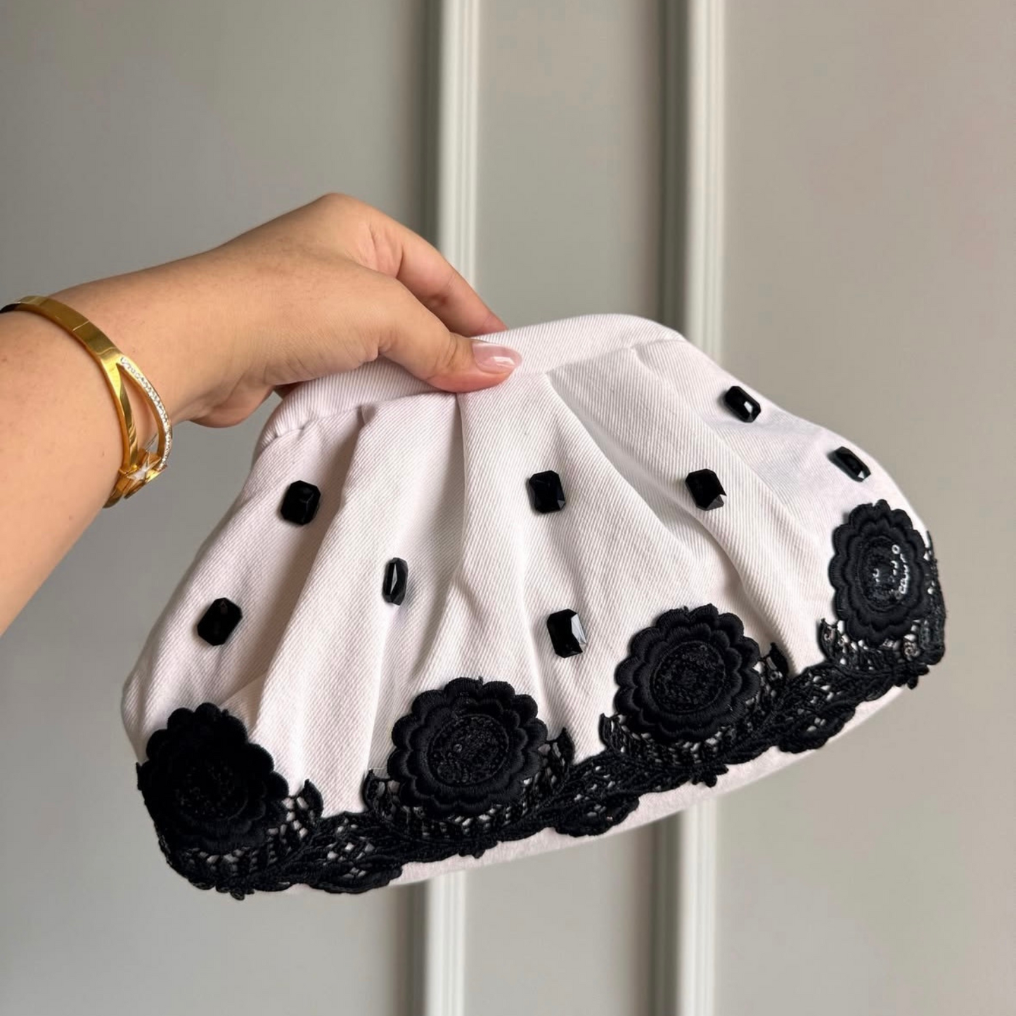 Stone Muse Denim Clutch