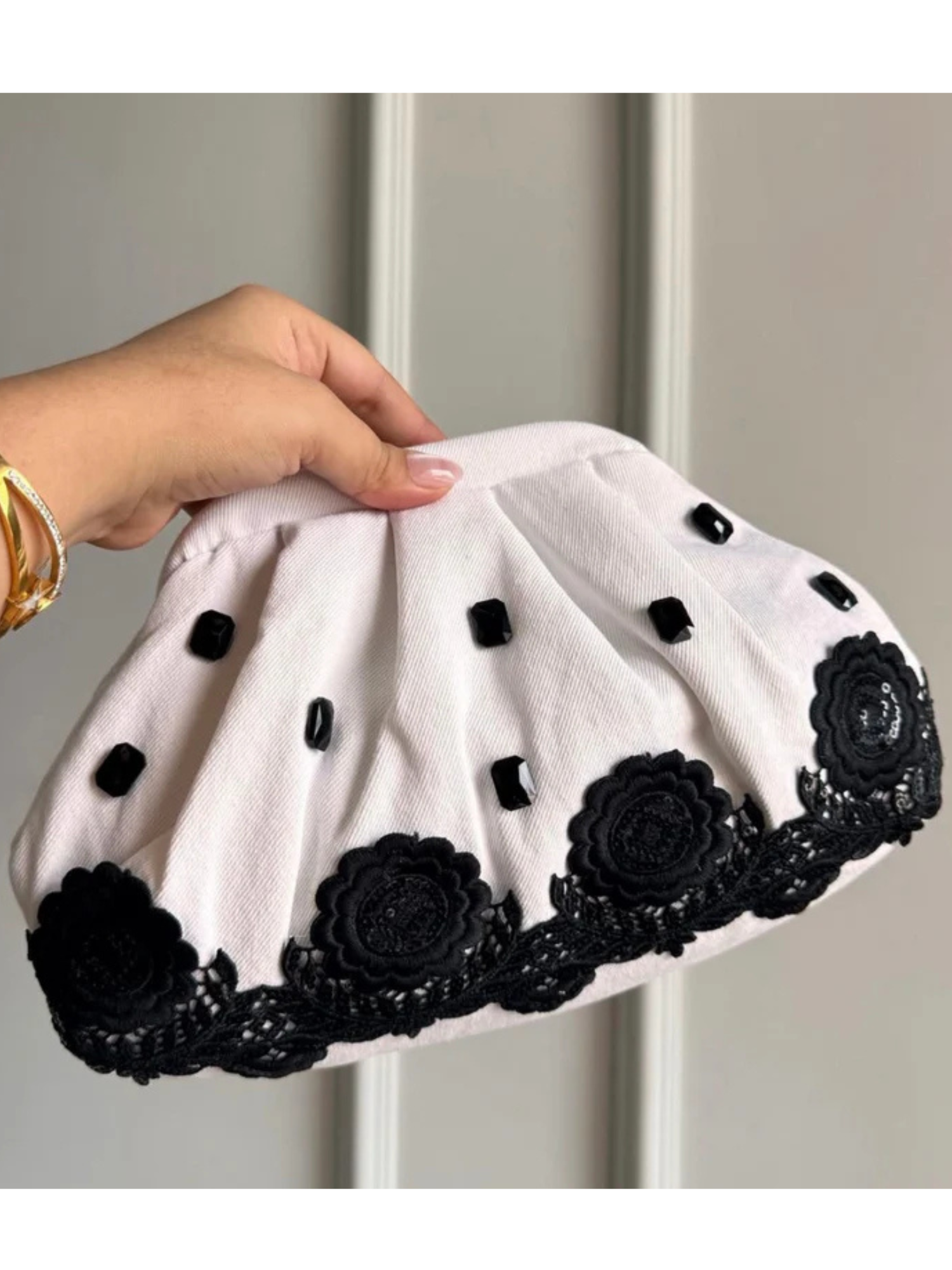 Stone Muse Denim Clutch