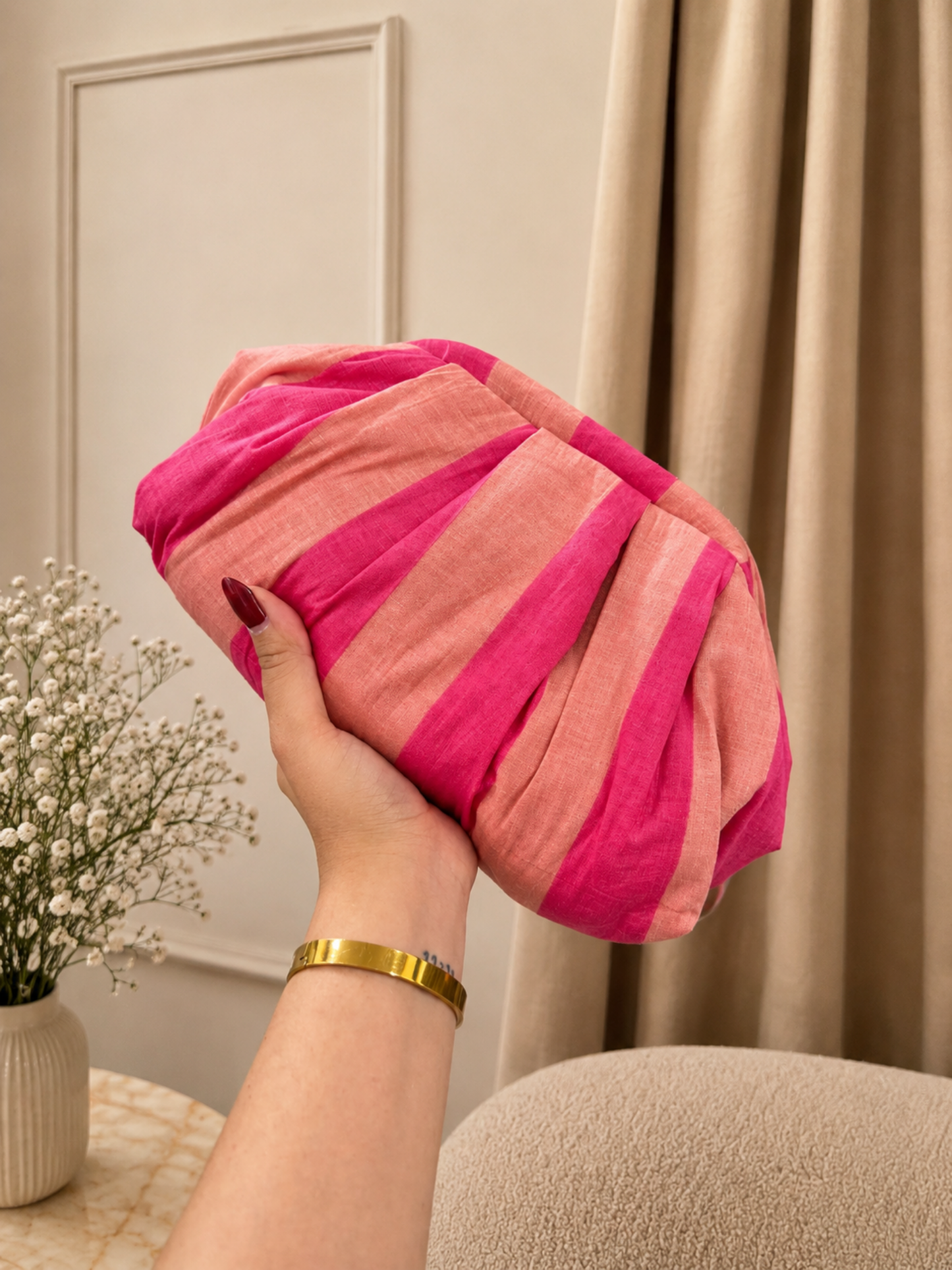 Candy Stripe Cloud Bag