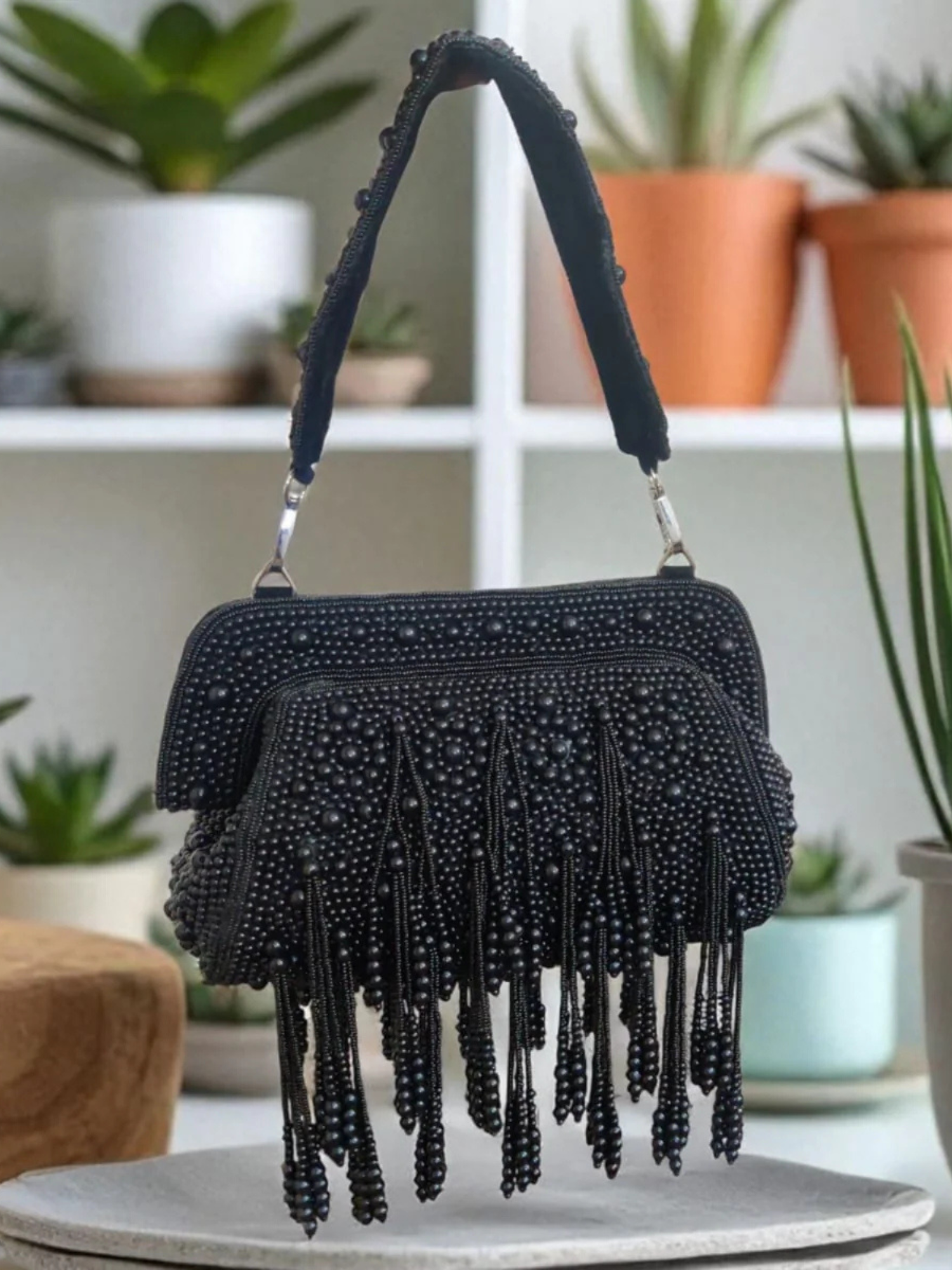 Amaira Tassels Clutch