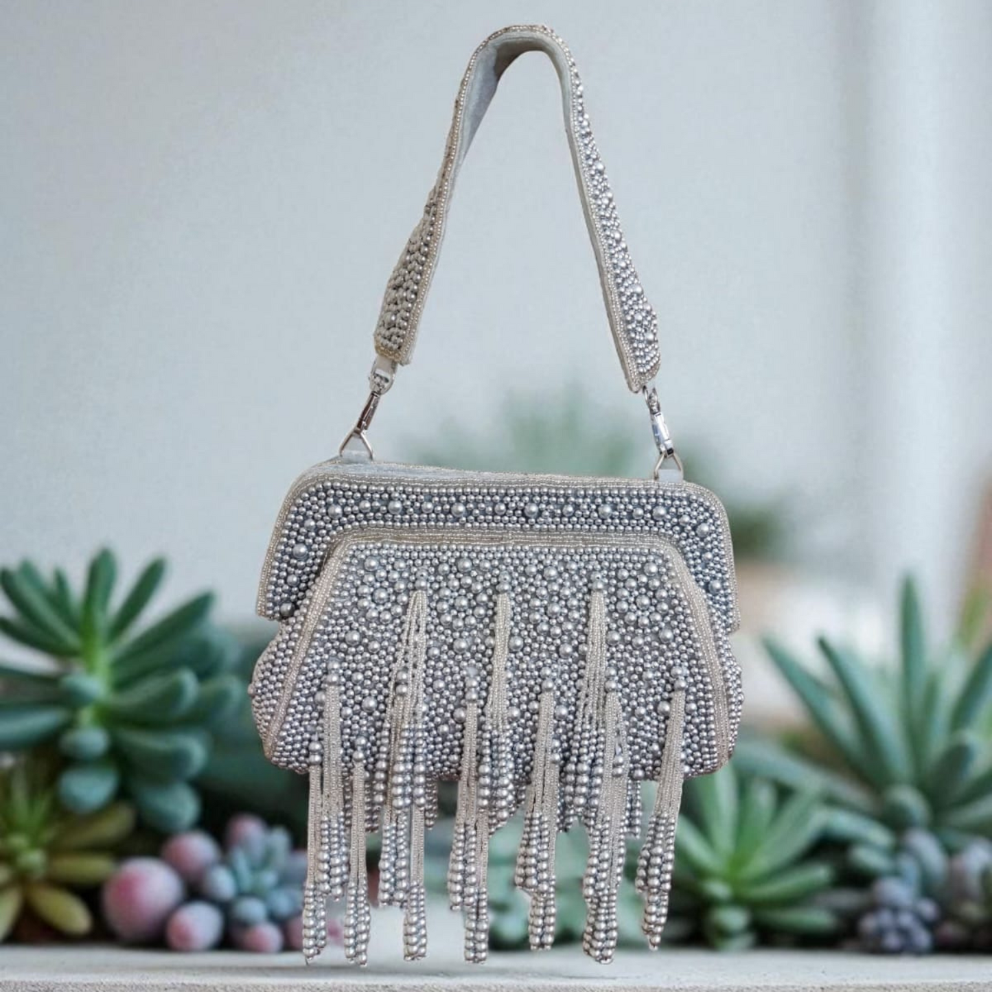 Silver Dew Clutch