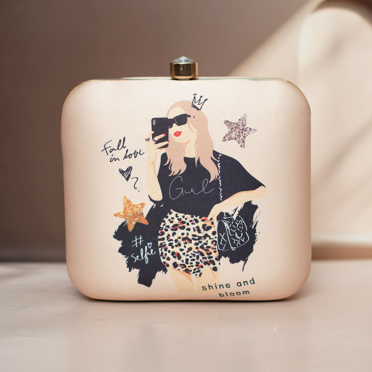 Girl In Town Portrait Clutch