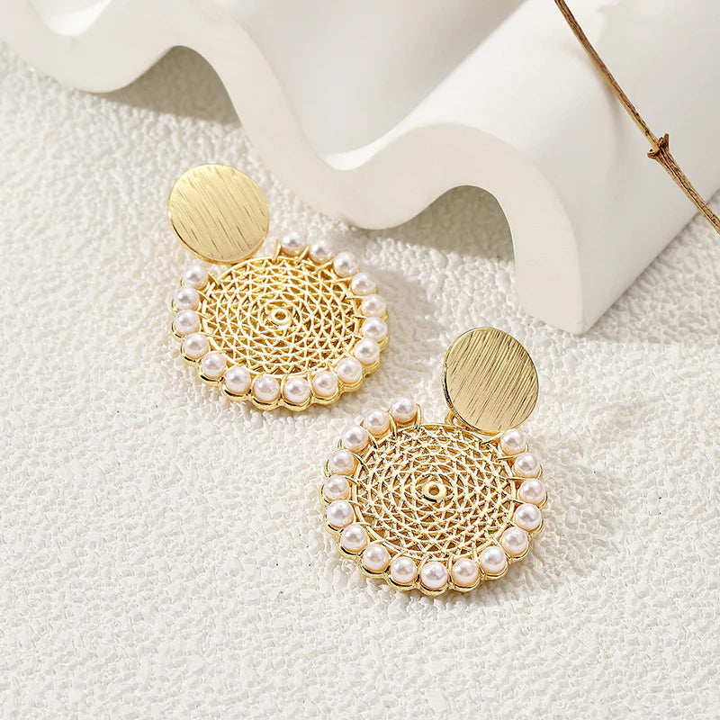 Pearl Lattice Earrings