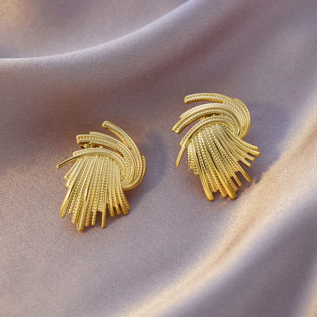Golden Cascade Earrings