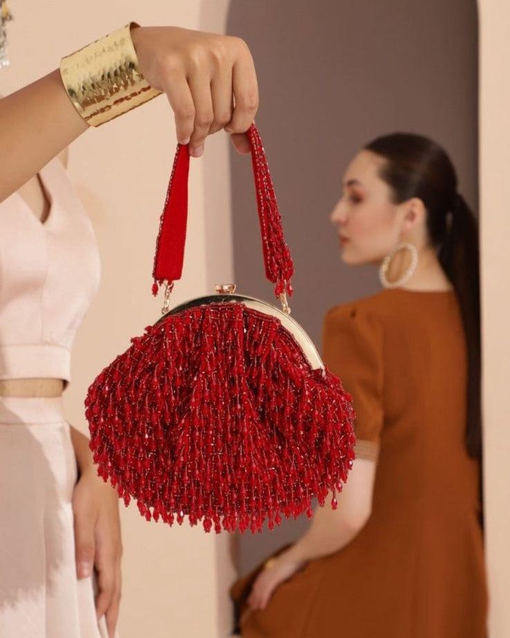 Serene Glow Half Frame Clutch