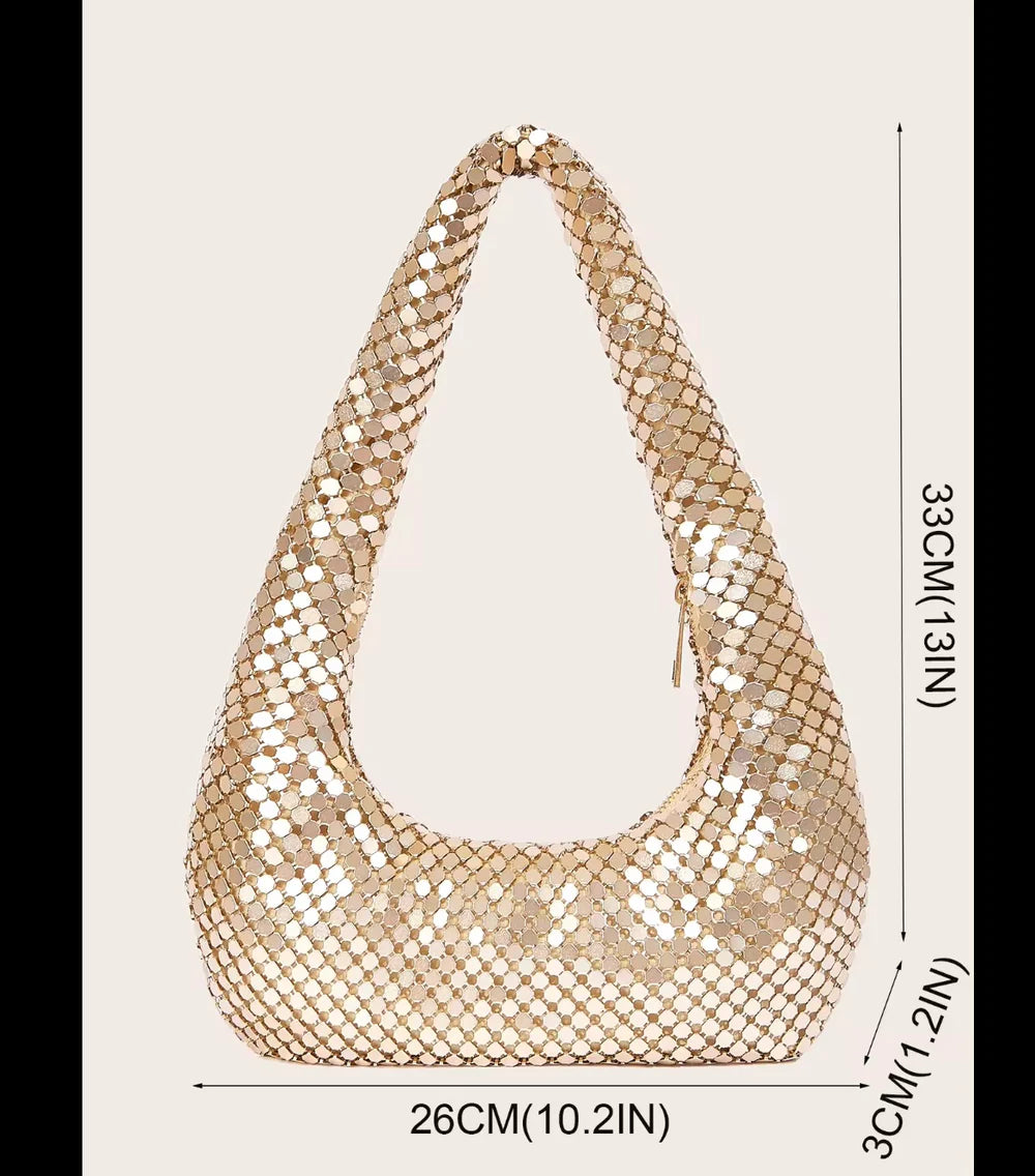Luna Sequin Shoulder Bag (3 Colors)