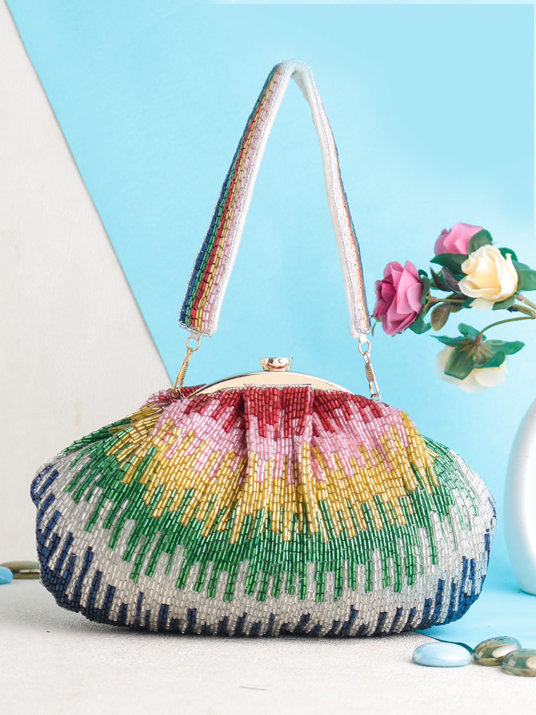 Gilded Designer Glow Clutch