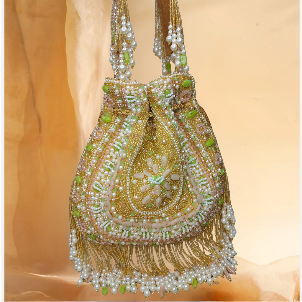 Royal Rajwadi Beaded Potli Bag