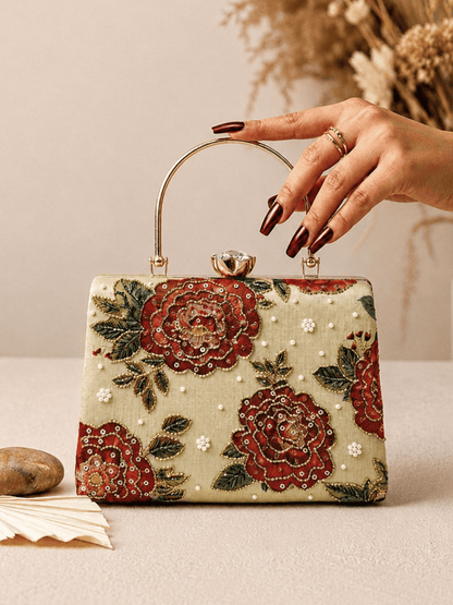 Floral Royale Box Clutch