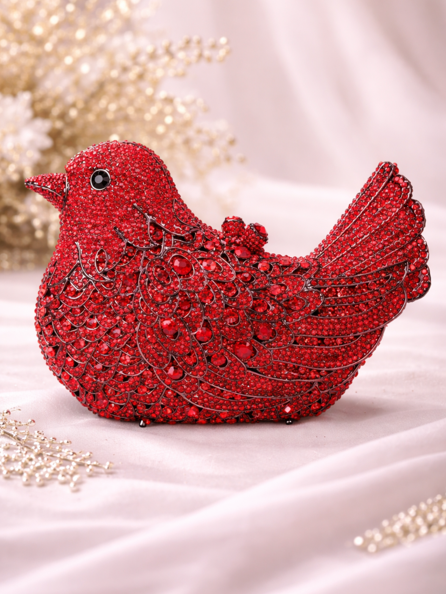 Gilded Sparrow Evening Clutch