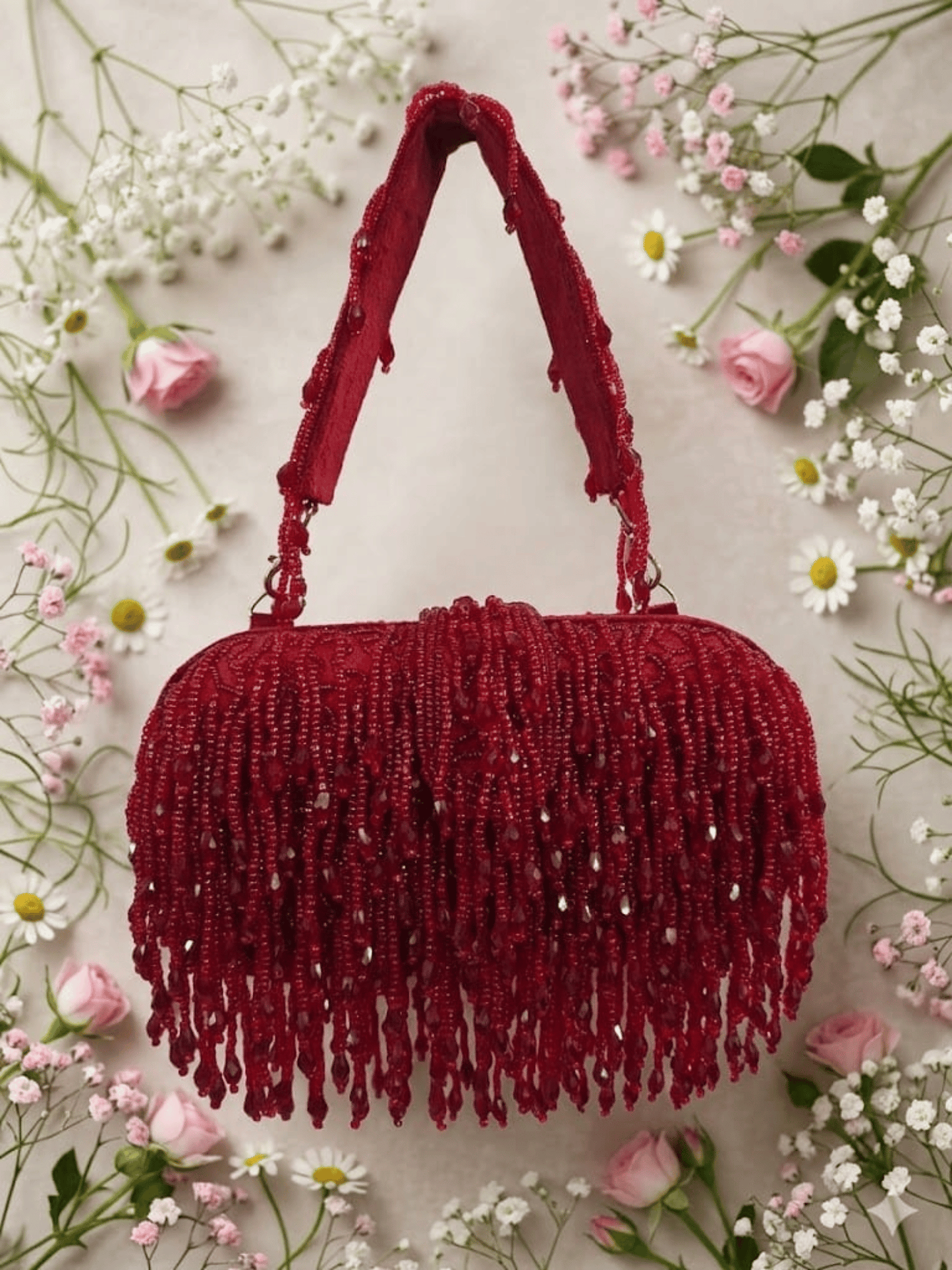 Crystal Fringe Evening Handbag