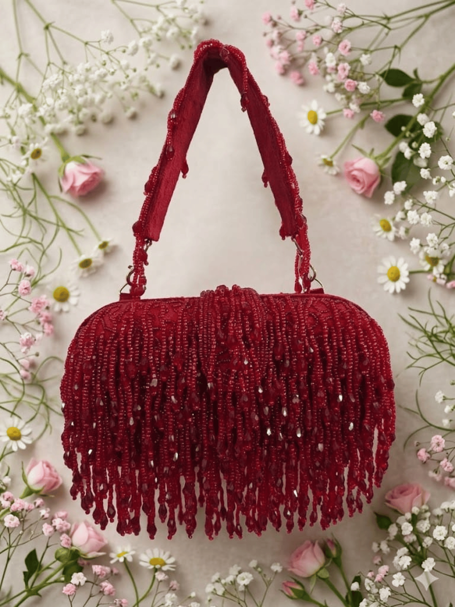 Crystal Fringe Evening Handbag