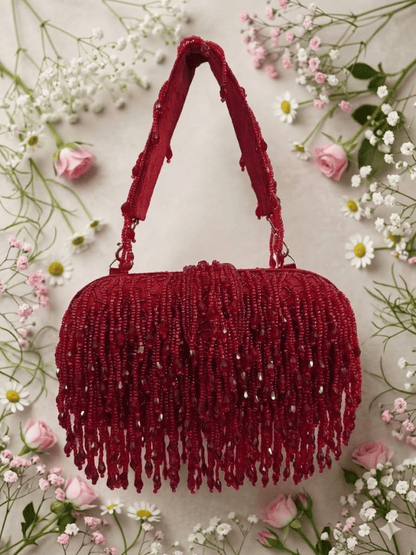 Crystal Fringe Evening Handbag