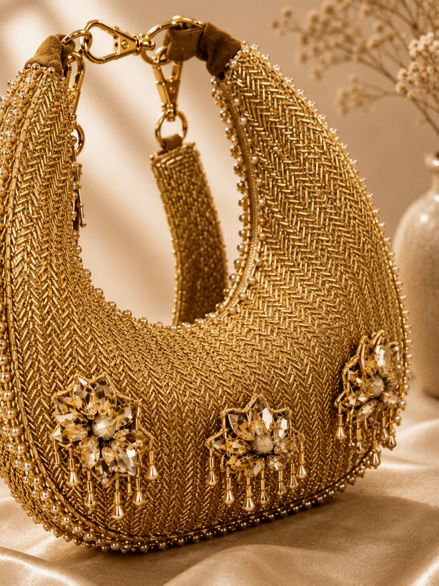 Noor Crescent Luxe Bag