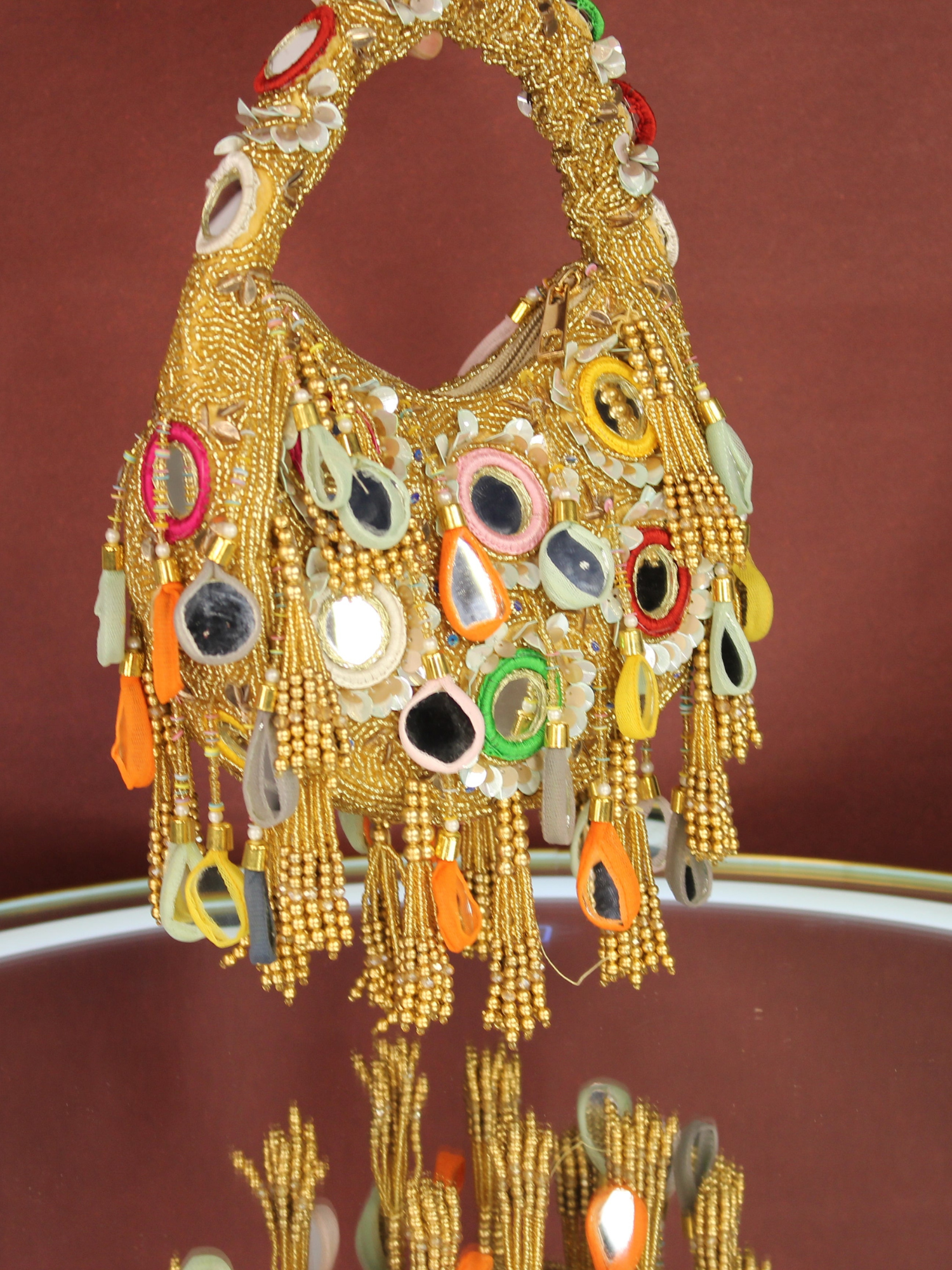 Tassel Fiesta Mirror Bag