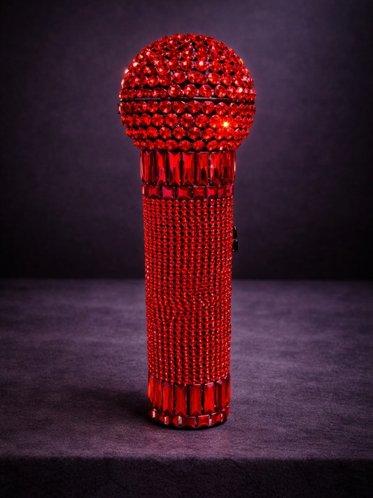 Crystal Glam Microphone Clutch