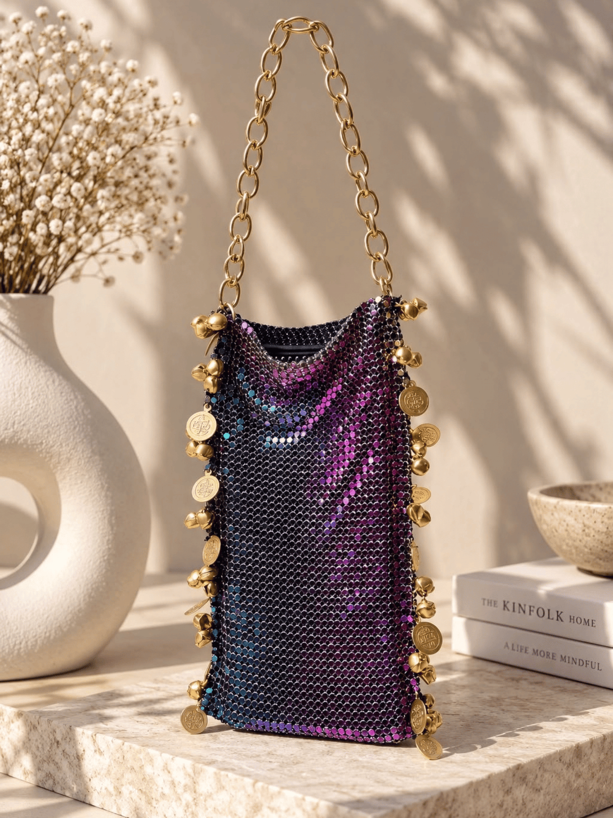 Royal Coin Mesh Sling Bag