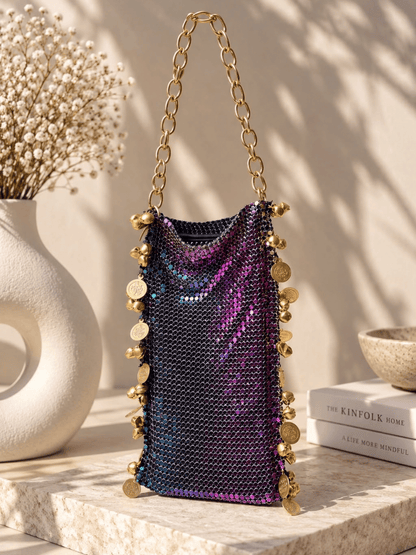 Royal Coin Mesh Sling Bag