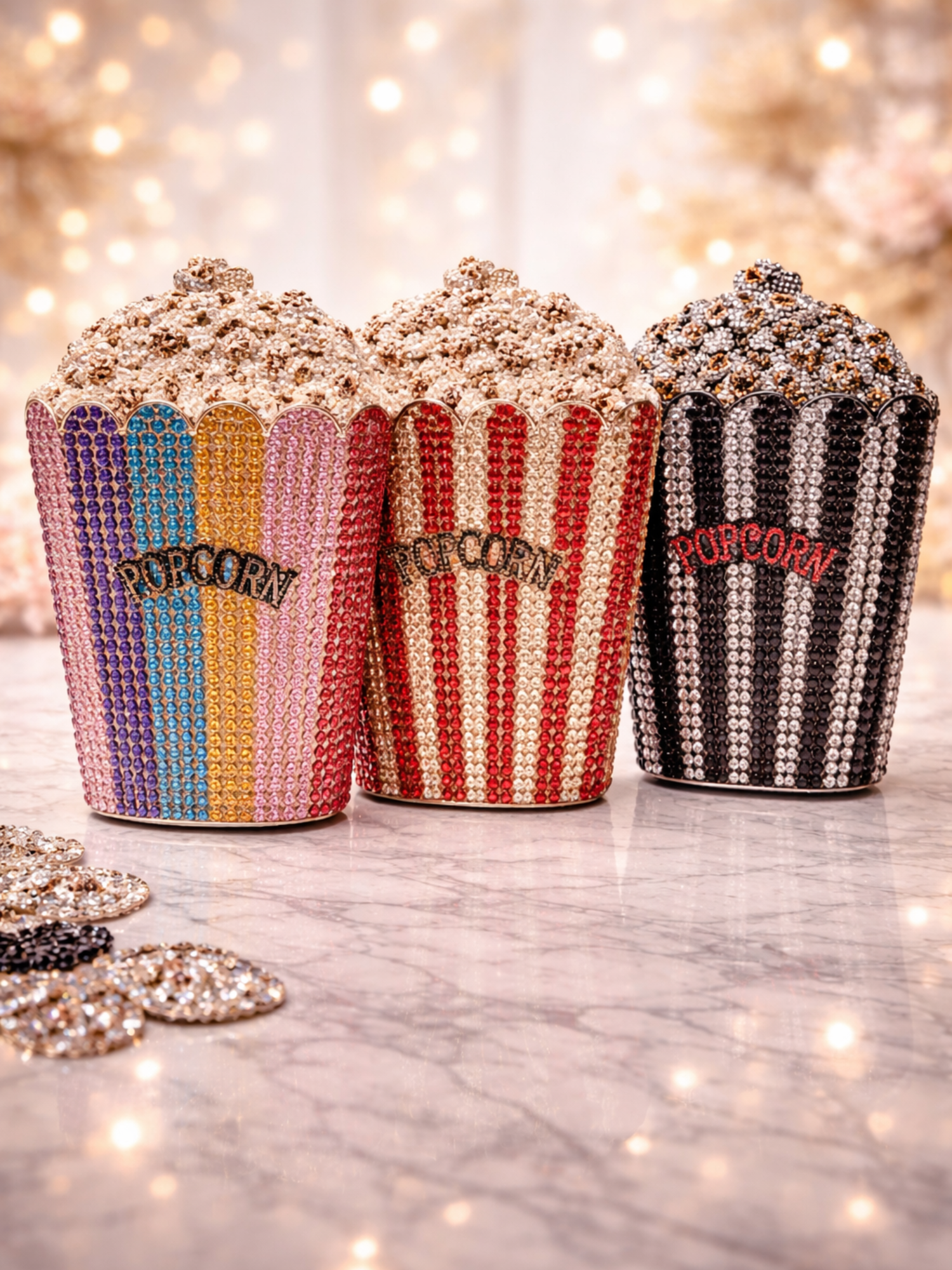 Popcorn Crystal Clutch