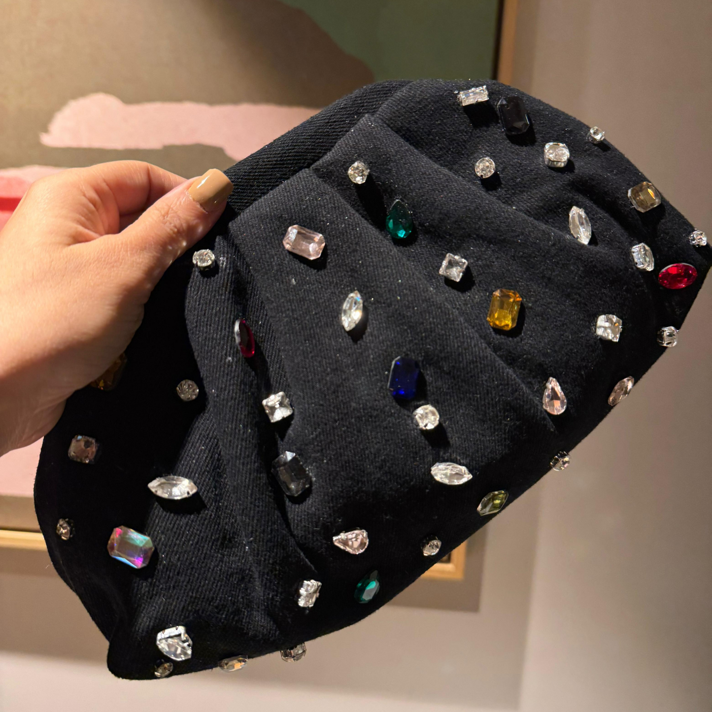 Stellar Dazzle Denim Clutch
