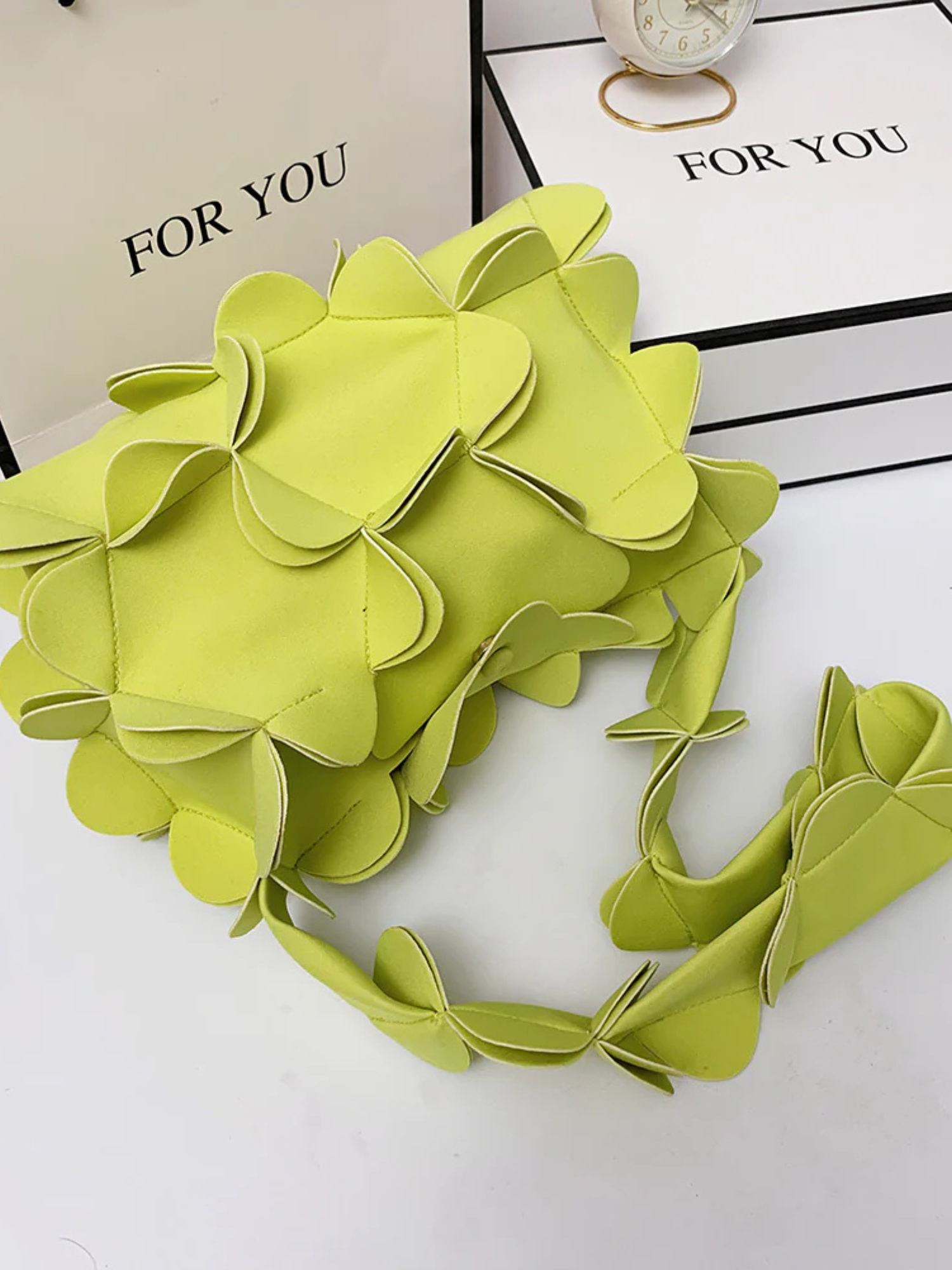 Lime Petal Bloom Bag
