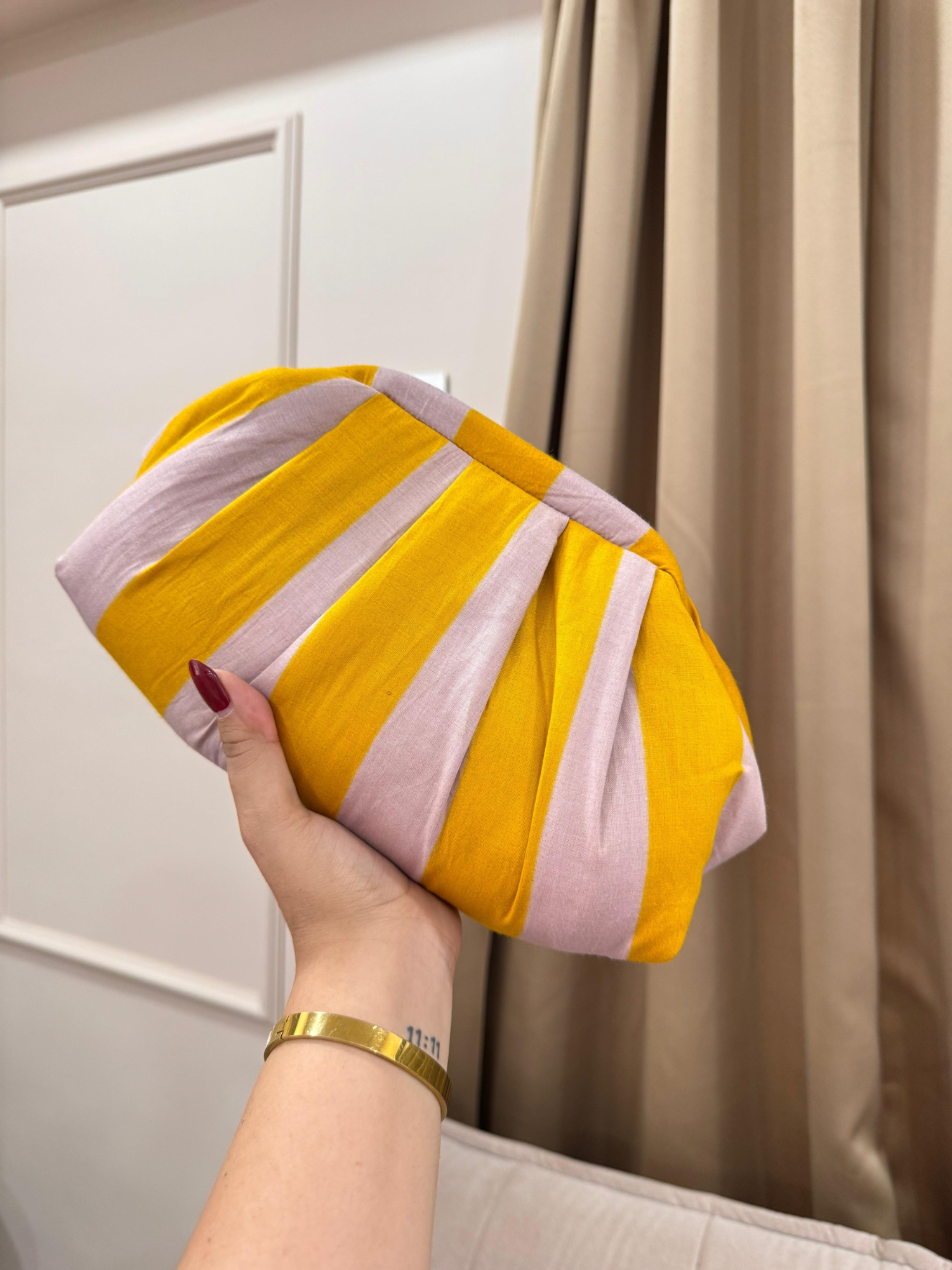 Pastel Stripe Cloud Bag