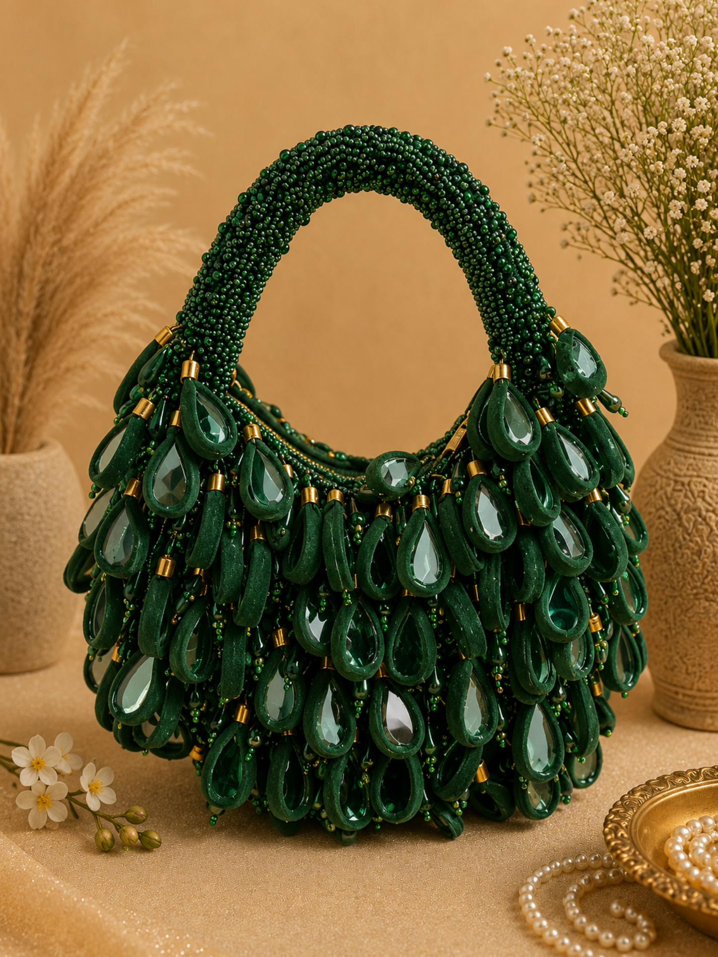 Jewel Drop Mirror Bag