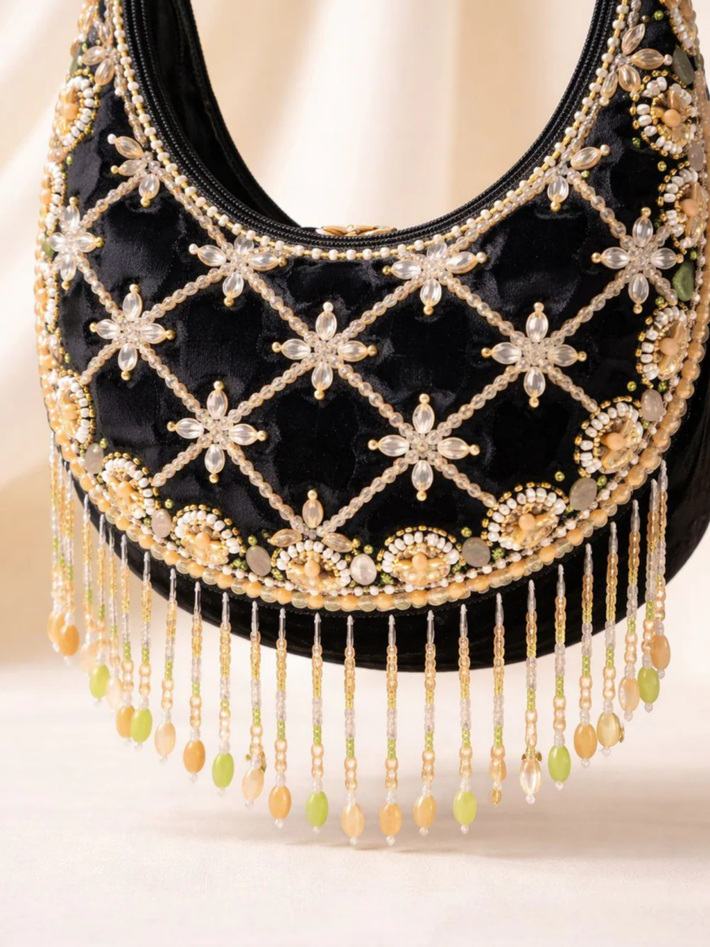 Noor Crescent Pearl Bag