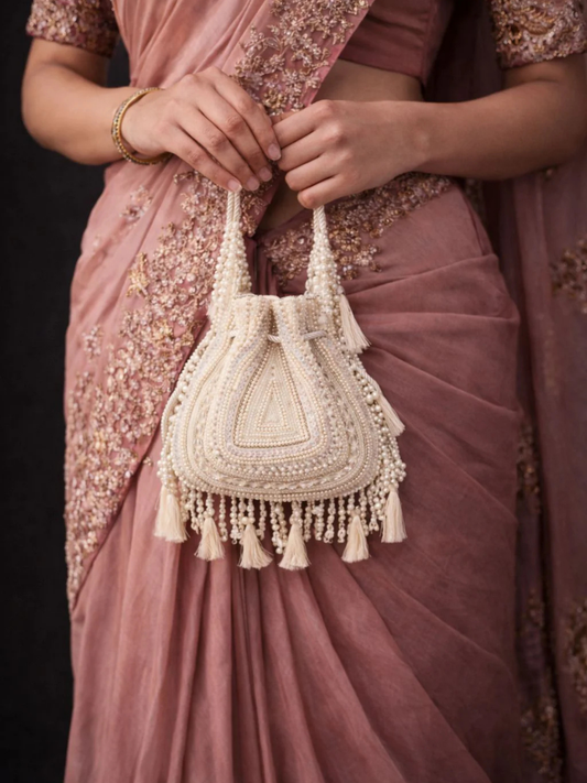 Ivory Noor Pearl Potli