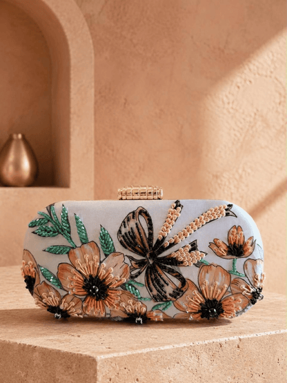 Midnight Bloom Clutch