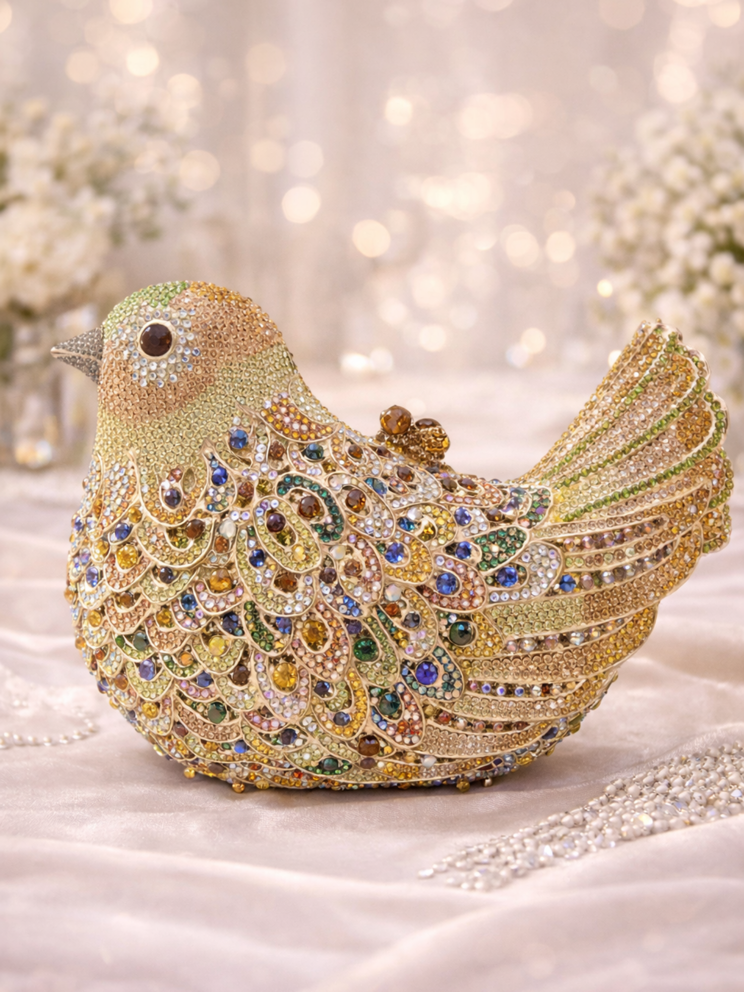 Gilded Sparrow Evening Clutch