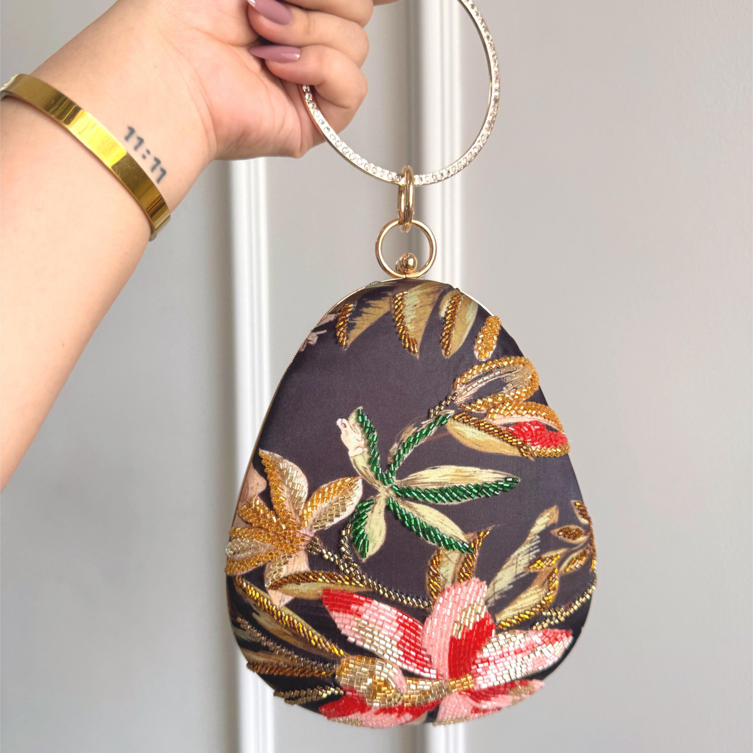 Garden Muse Embroidered Clutch