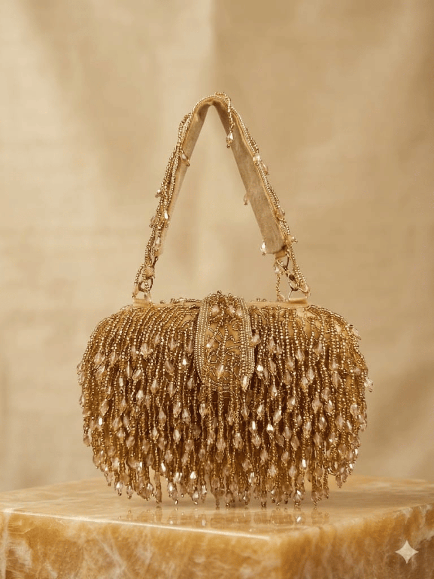 Crystal Fringe Evening Handbag