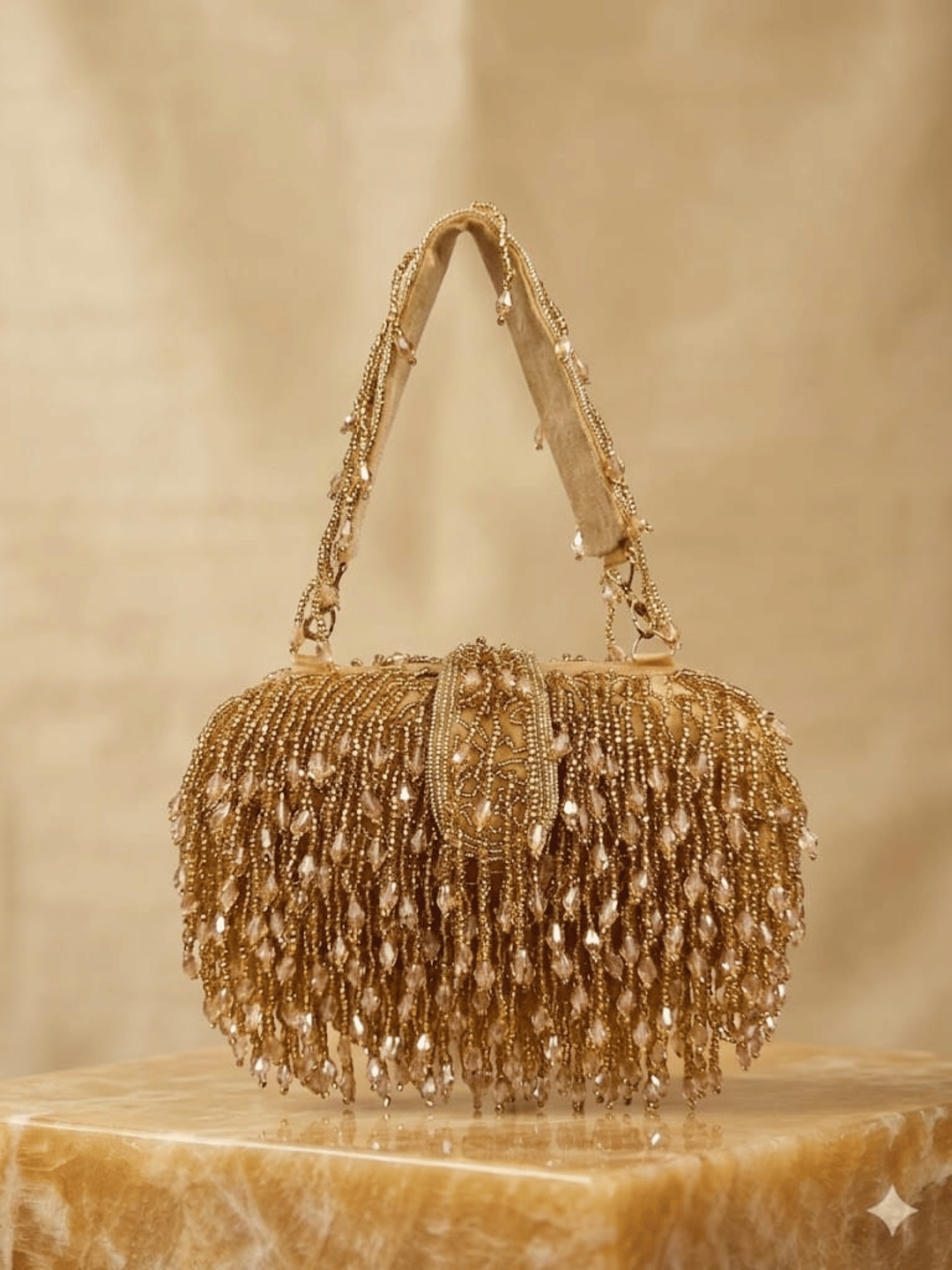 Crystal Fringe Evening Handbag