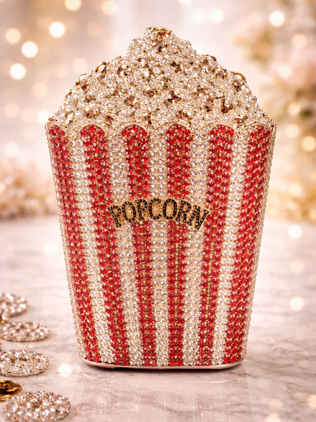 Popcorn Crystal Clutch