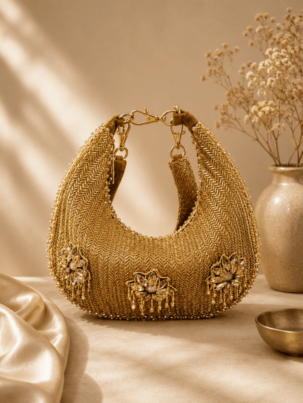 Noor Crescent Luxe Bag