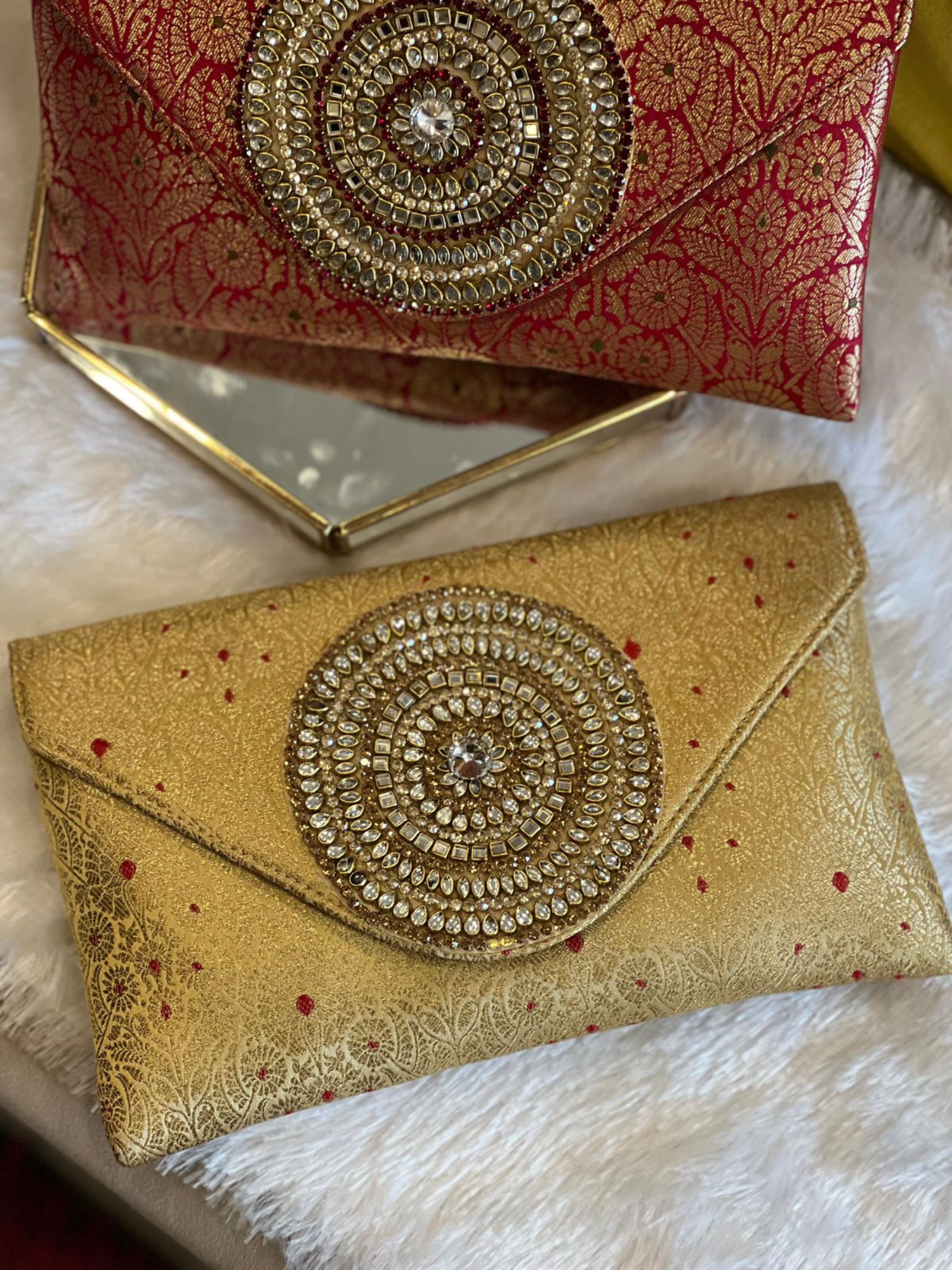 Rajwada Medallion Envelope Clutch